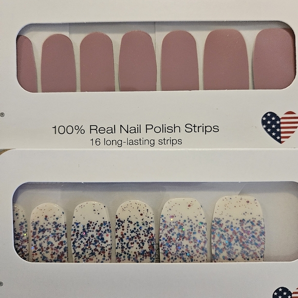 Color Street Nail Strips 2 Sets - Manchester Mauve & Less Bitter More Glitter - Picture 2 of 3